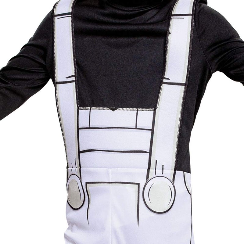 Disguise Boris The Wolf Bendy and The Ink Machine Costume, Video Game Themed Character Jumpsuit, Classic Child Size Medium (7-8) Black/White (105329K) - Image 3